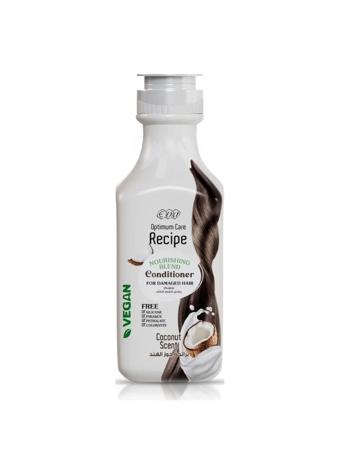 Eva Optimum Care Recipe Nourishing Conditioner with Coconut Scent for Damaged Hair 350ml